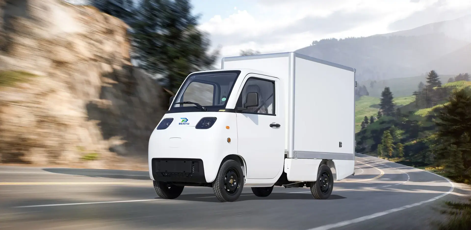 China EEC Mini Electric Vehicle Dostawa żywności 3KW Fabryka
